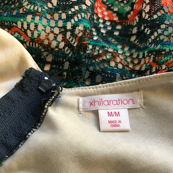 Xhilaration lace multicolored dress, medium - Picture 6 of 7