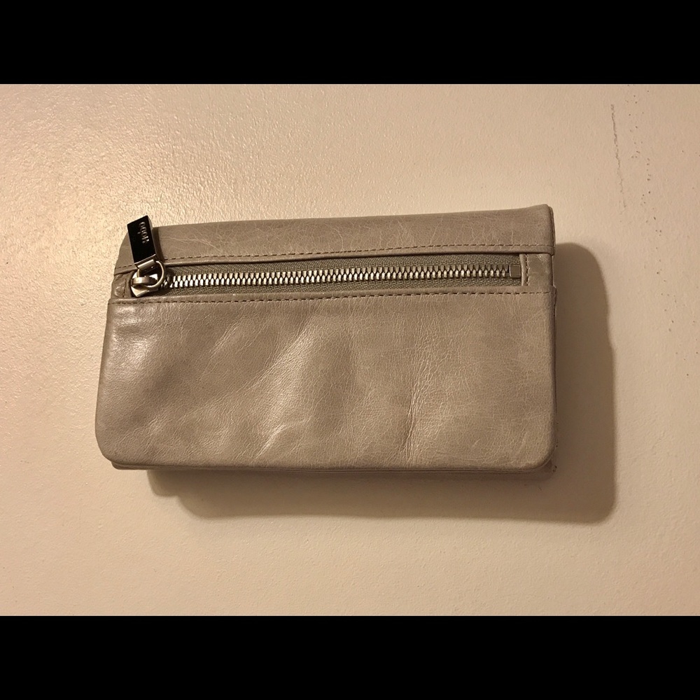 HOBO International leather gray wallet