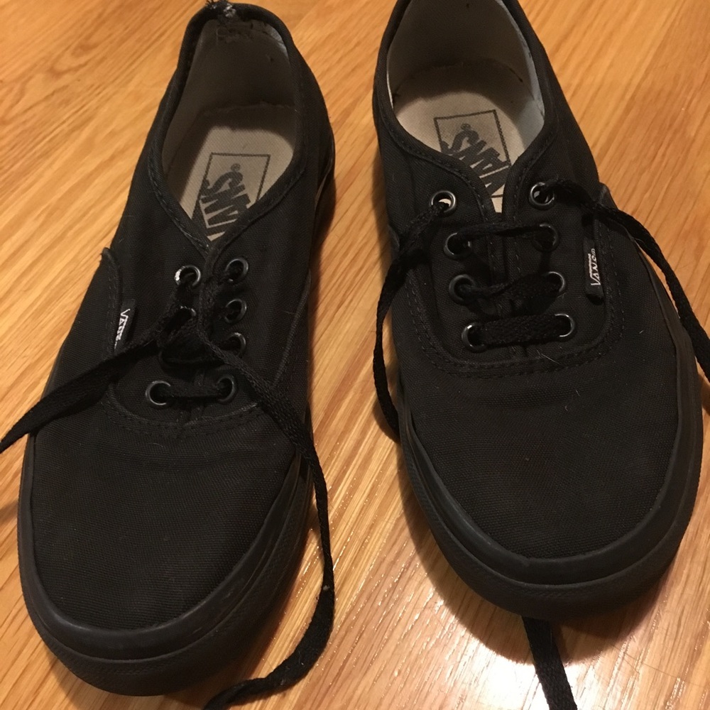 Vans Original All Black Canvas Sneakers