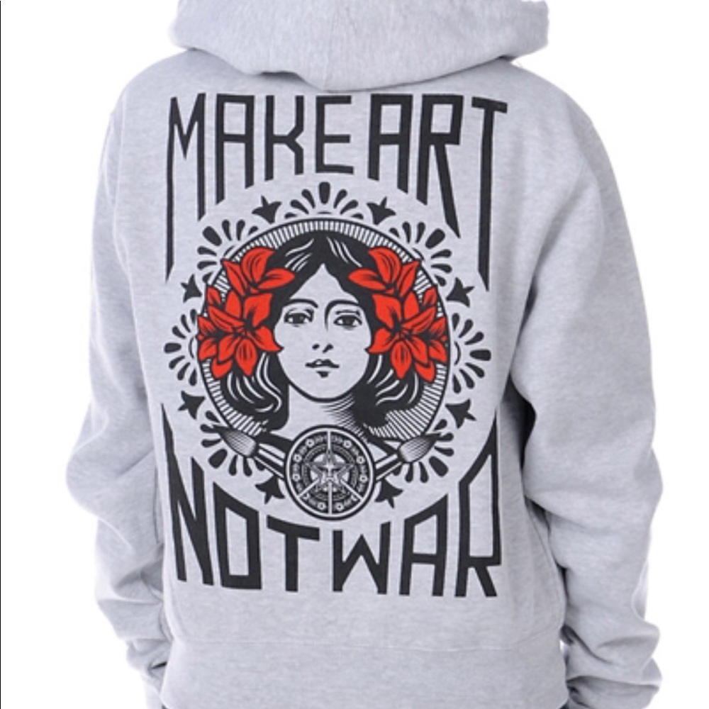 Obey Make Art Not War Hoodie