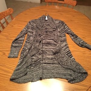 Long ruffle sweater size 14/16 girls
