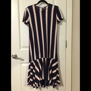 Zara Trafaluc Striped Midi Dress