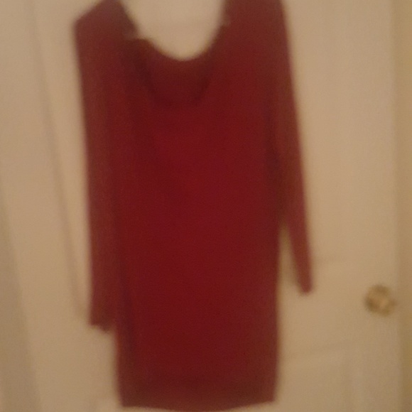 Dark red full sleeve Asos dress - Picture 2 of 3