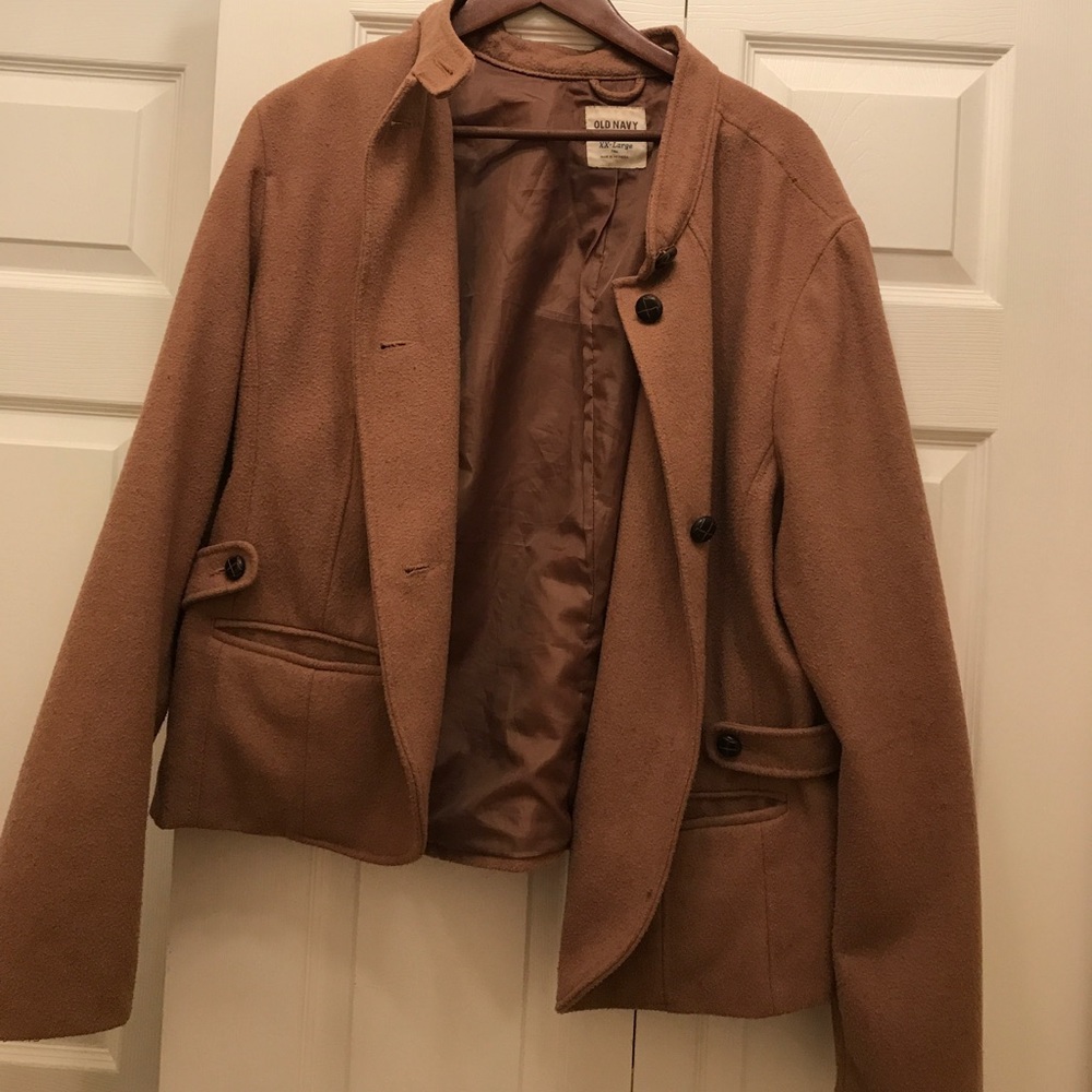Old navy tan pea coat