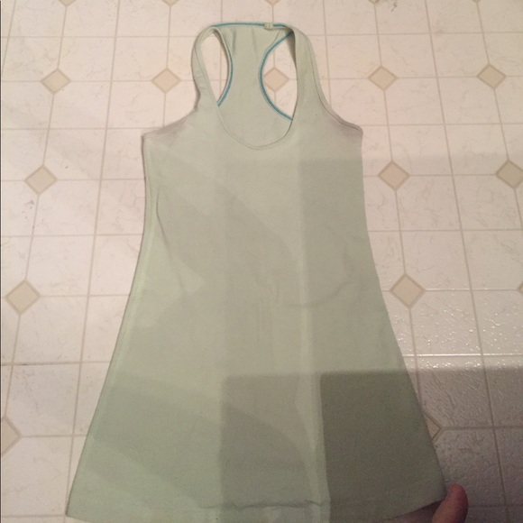 Green lulu racer back tank - Picture 2 of 5