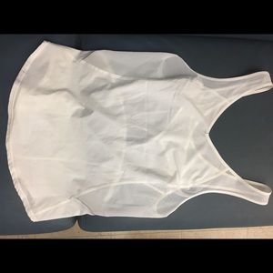 Lightweight white top.