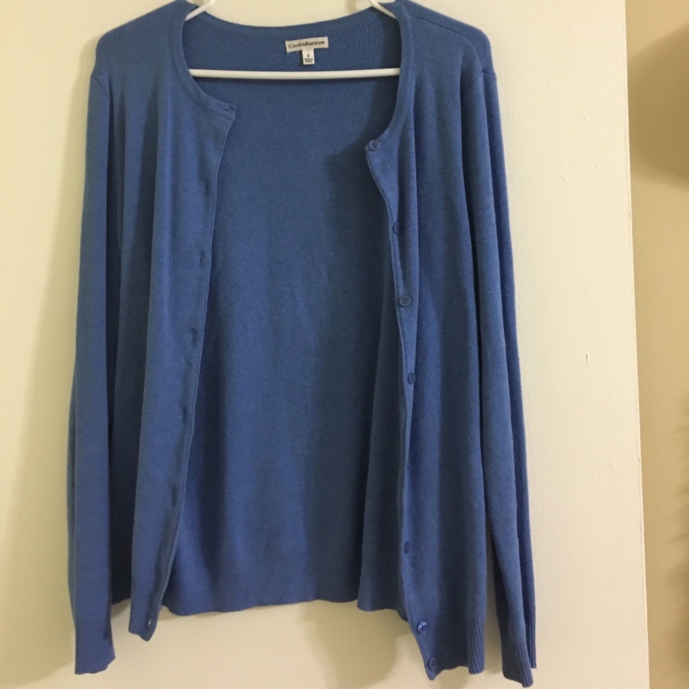 Classic blue cardigan