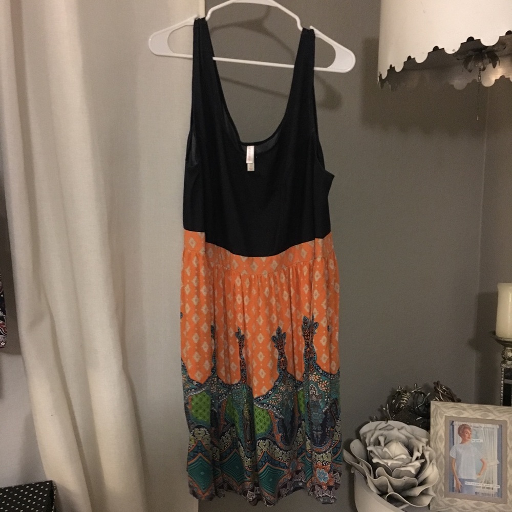 Xhilaration sleeveless printed dress