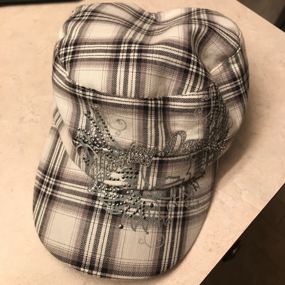 Harley Davison plaid hat