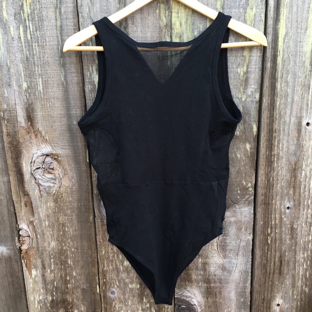 Mesh detailed body suit