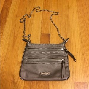 Gunmetal Metallic Nine West Crossbody
