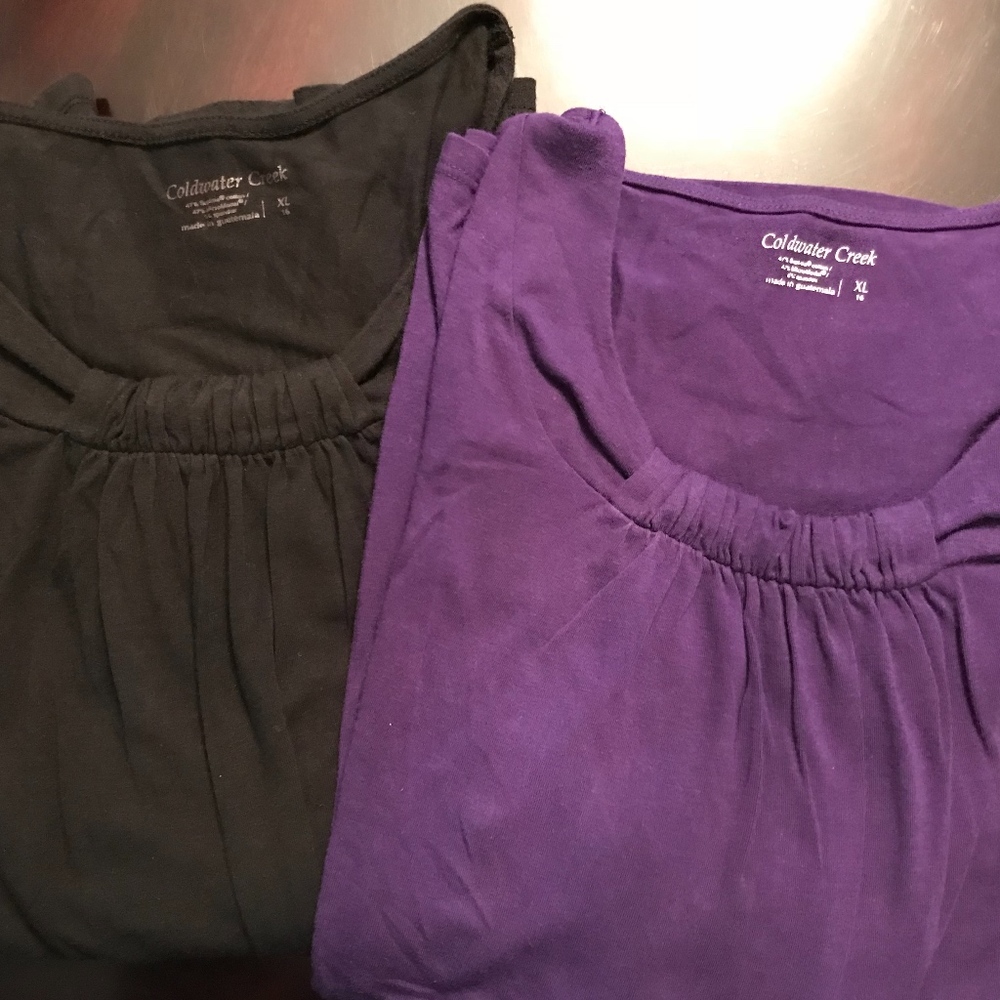 2-COLDWATER CREEK size XL Tunics