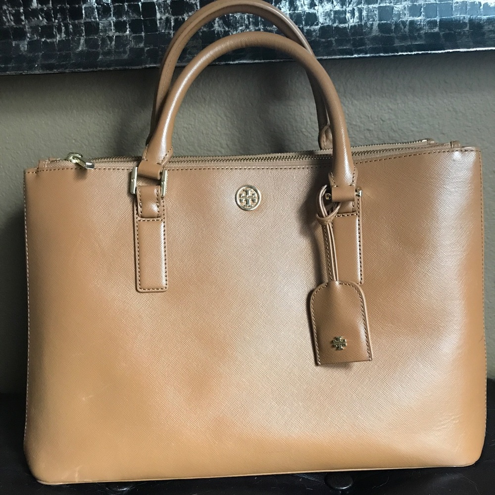 Tory Burch - medium/large brown tote. Offer me!!