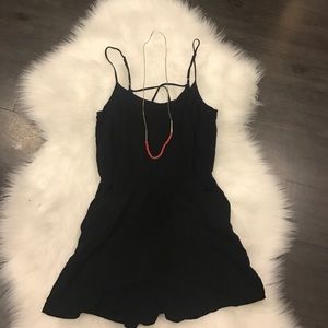 Short black romper