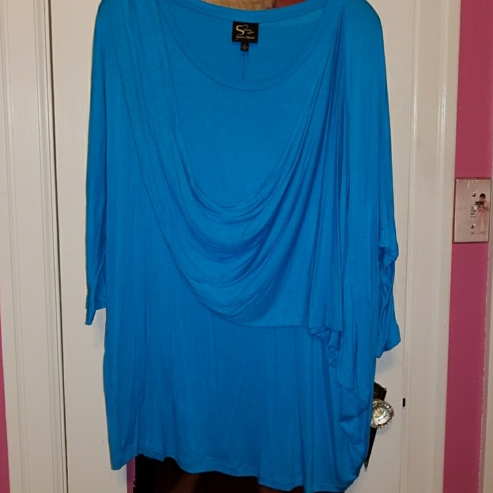 Turquoise tunic L Serena Williams