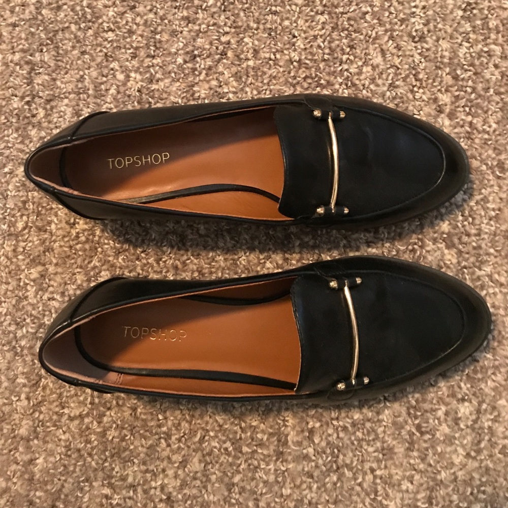 Black Topshop Loafers