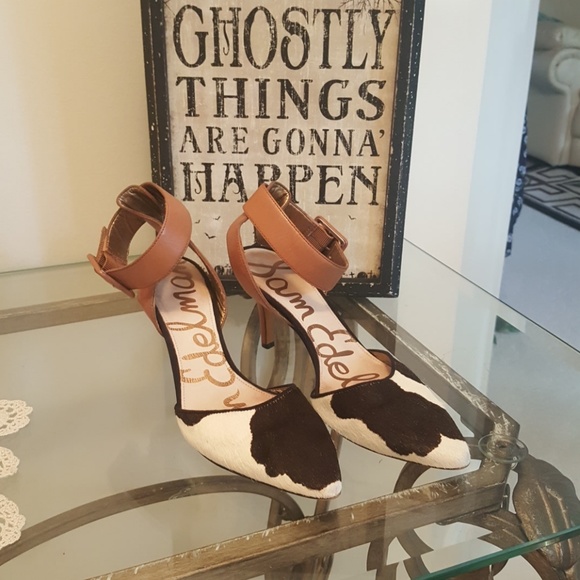 Sam Edelman Shoes - Sam Edelman Okala Cow Hair Kitten Heels SZ 6