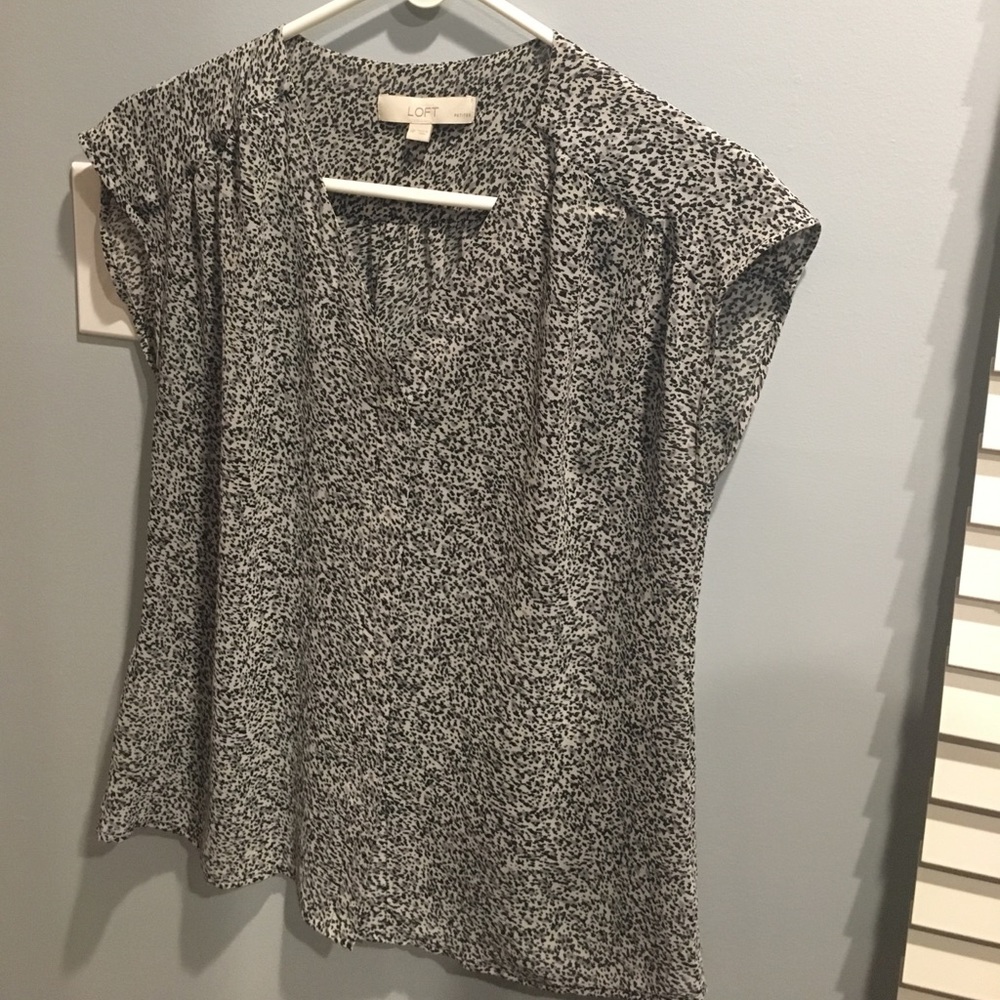 Loft blouse adorable print size medium