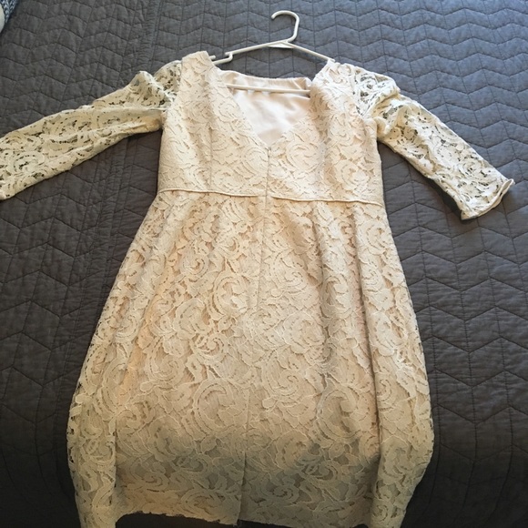 J Crew White Lace Dress, Size 6, Petite - Picture 3 of 3