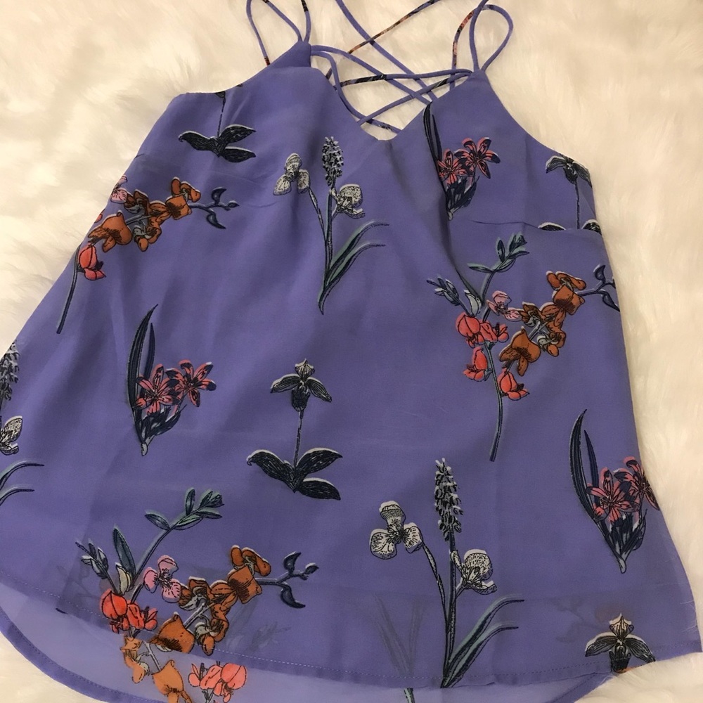 MWT Floral Print spaghetti strap shirt