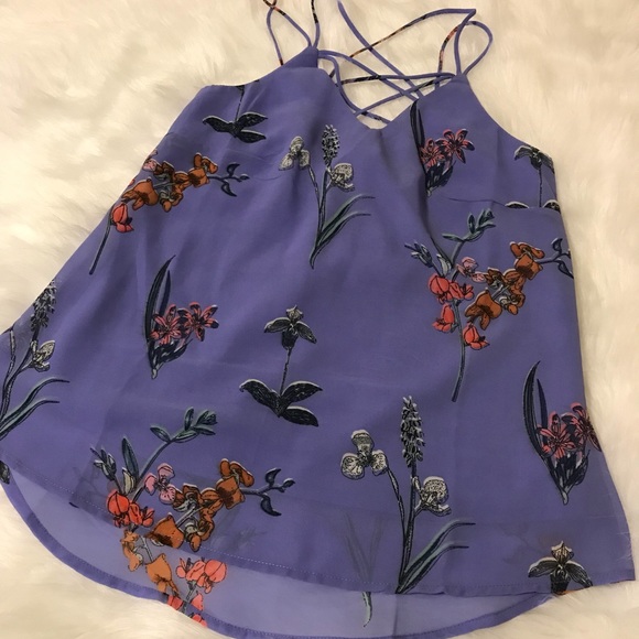 MWT Floral Print spaghetti strap shirt - Picture 2 of 7