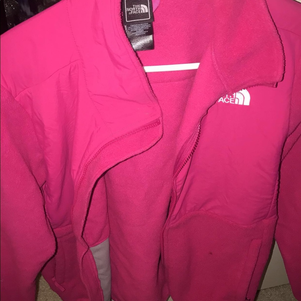 hot pink north face
