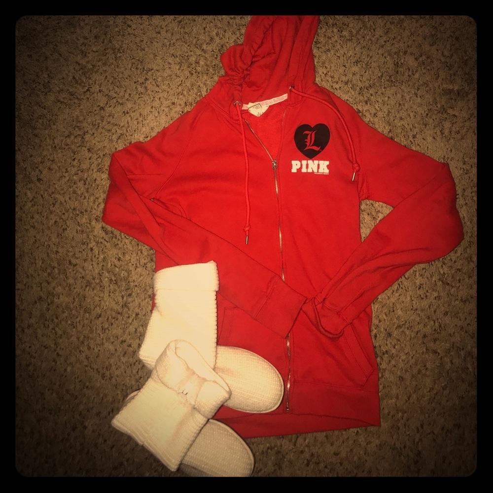 UofL Victoria Secret Zipper Hoodie