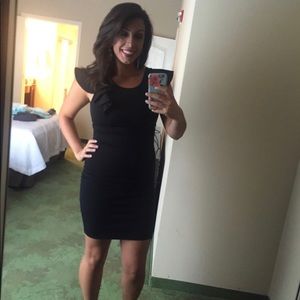 Black fitted dress