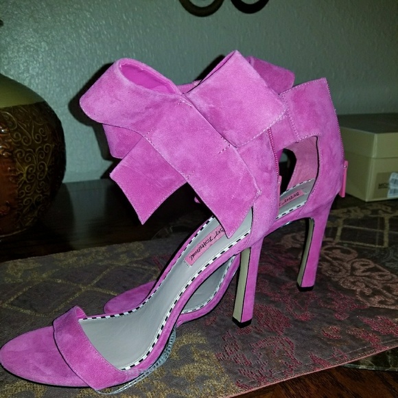 Betsey Johnson Shoes - Hot pink suede Betsey Johnson