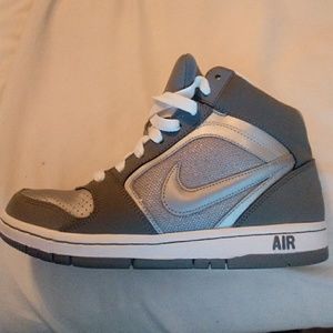 Nike high top air force sneakers with glitter