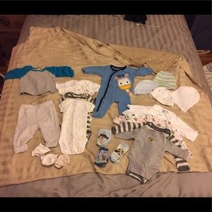 Lot of newborn clothes