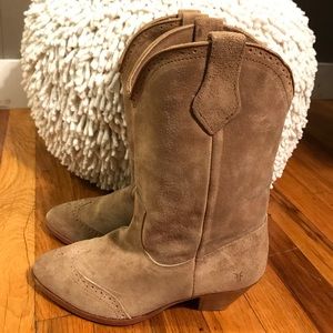 Frye Suede boots.