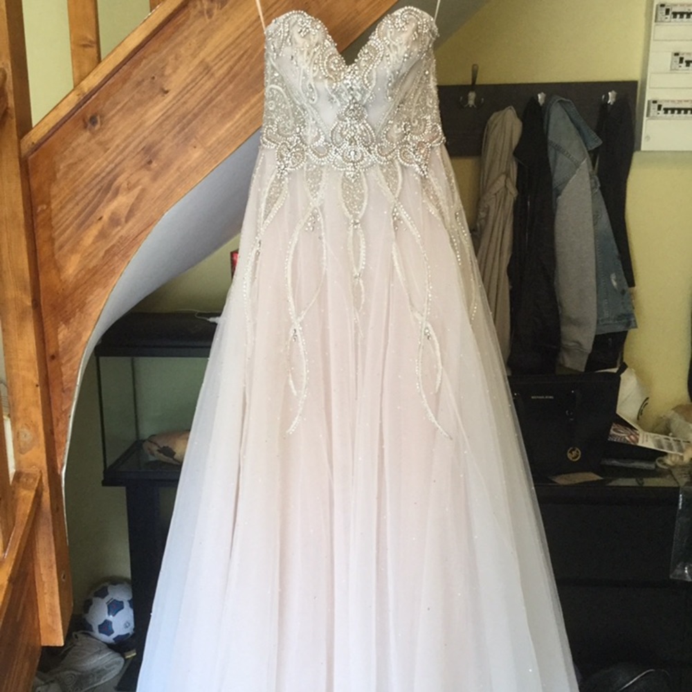 Alvina Valenta Blush Wedding Dress