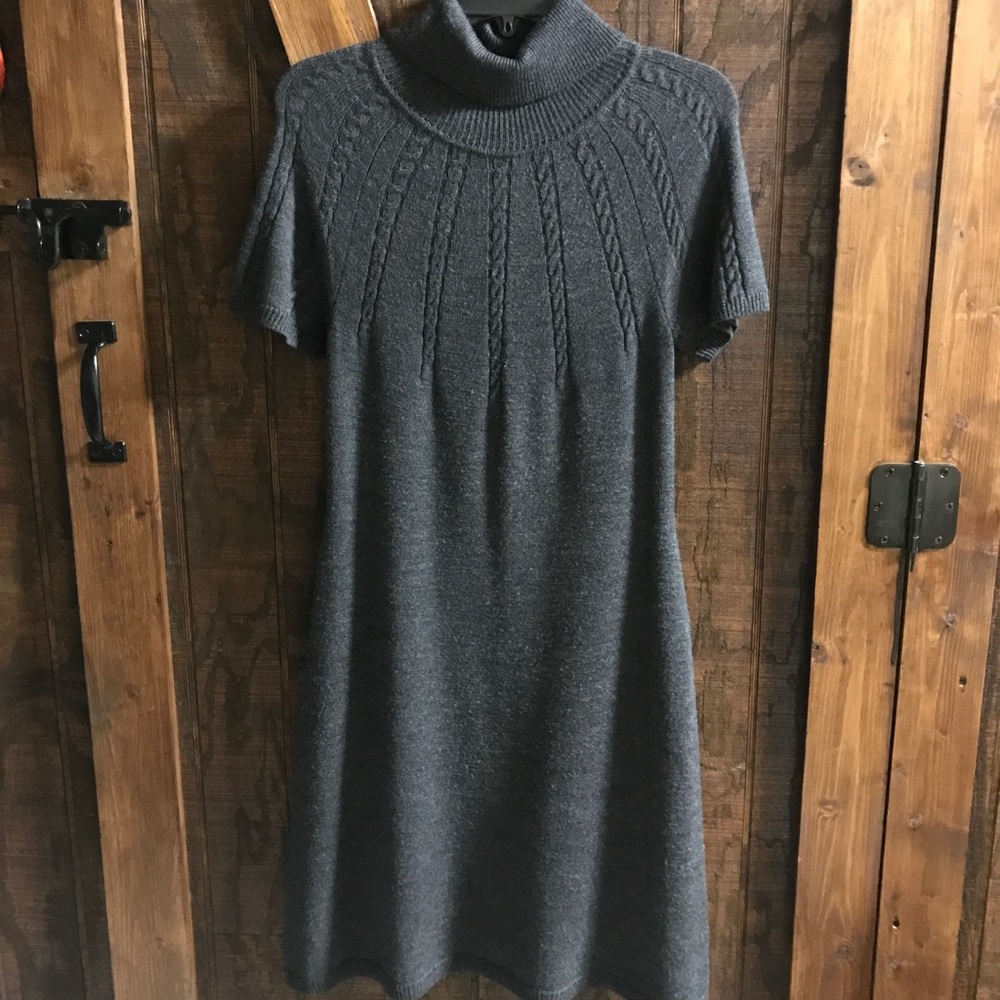 Calvin Klein Women's Gray Sweater Dress