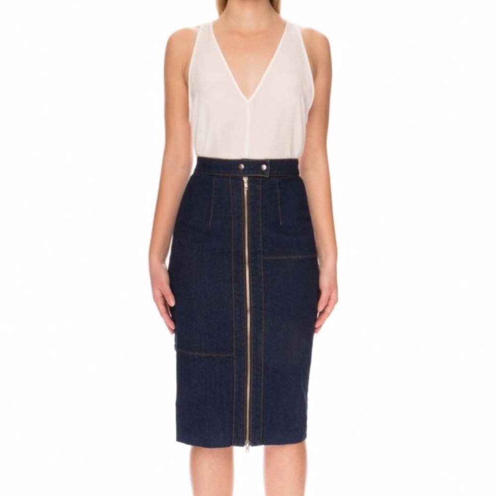 Finders Keepers Empathy Skirt Denim High Waist