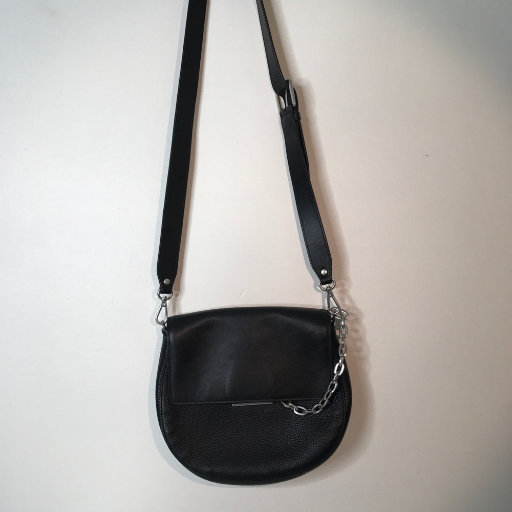 Treasure & Bond Chained Black Leather Crossbody - Picture 4 of 6