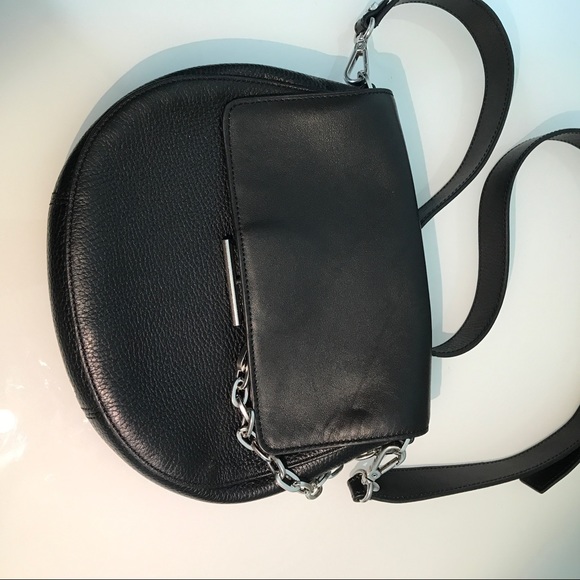 Treasure & Bond Chained Black Leather Crossbody - Picture 2 of 6