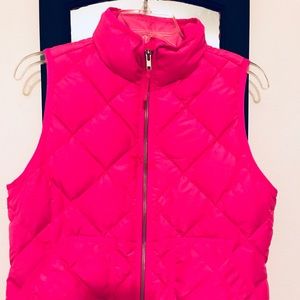 Pink \\ hot pink J Crew Vest