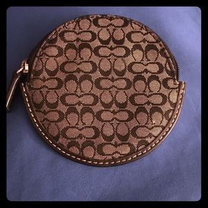 Coach signature coin purse