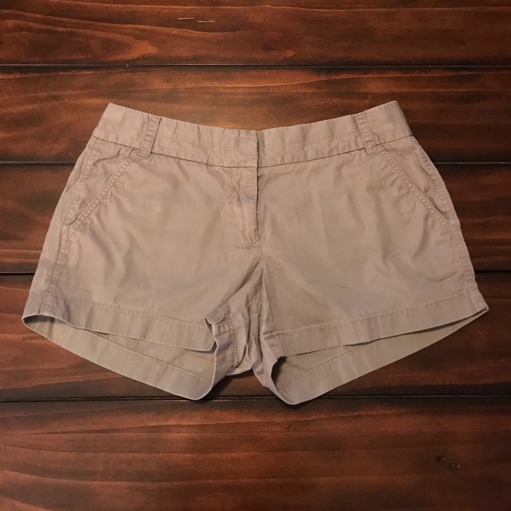 J.Crew Chino Grey Shorts Size 6