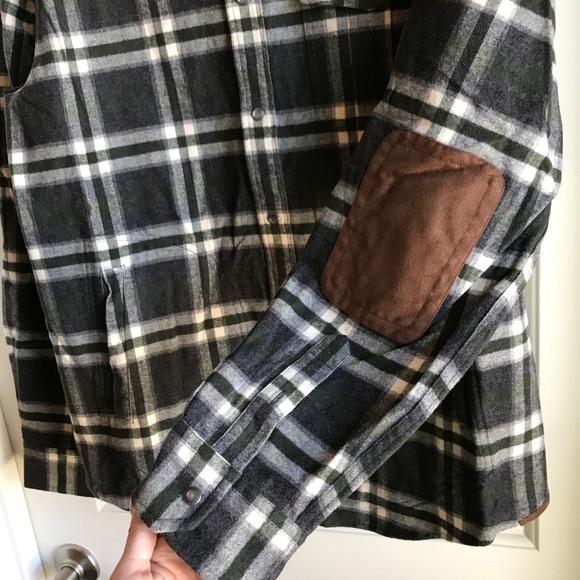 Bloomingdales Button Down Flannel Shirt - Picture 3 of 7