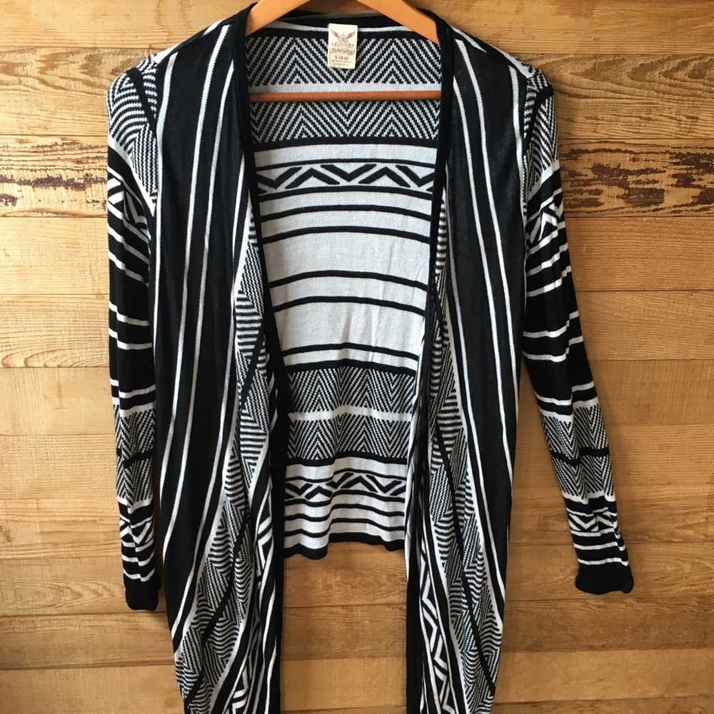 Black and White Cardigan from Faded Glory