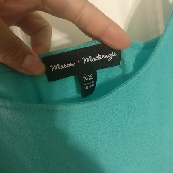 Aqua cropped tank - Picture 3 of 7