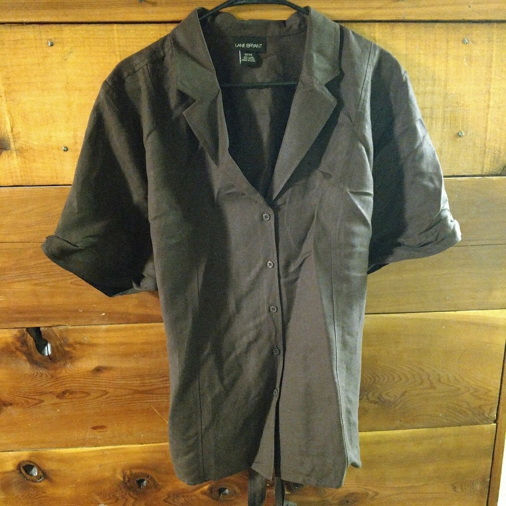 Plus size Brown blouse.