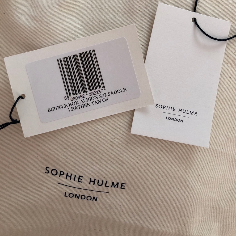Sophie Hulme Box Tote Albion Bag In Saddle Tan - Picture 8 of 8