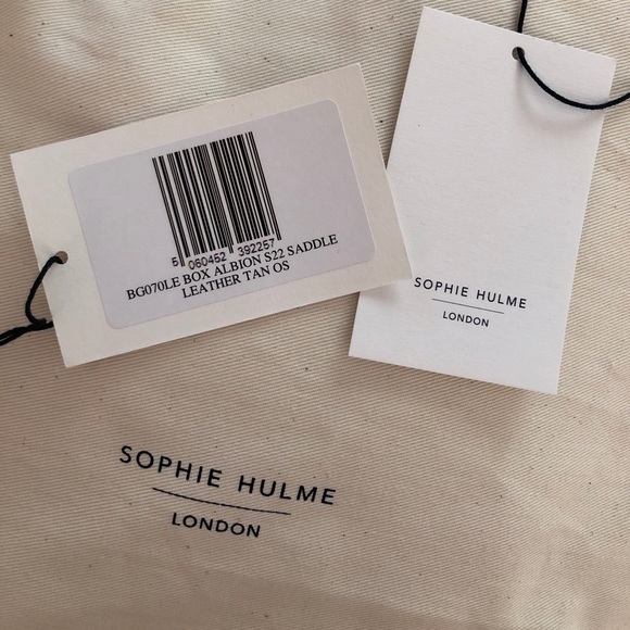 Sophie Hulme Box Tote Albion Bag In Saddle Tan - Picture 8 of 8