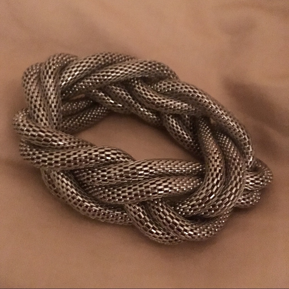 Silver Braided Bracelet