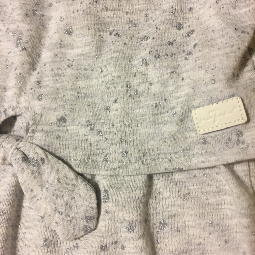 NWT! 7 For All Mankind Gray Baby Coverall, 0-3 Mth - Picture 3 of 5