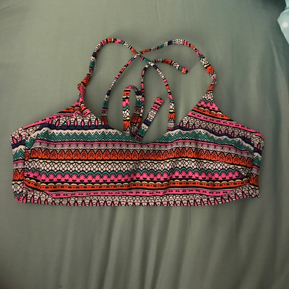 Colorful bathing suit top
