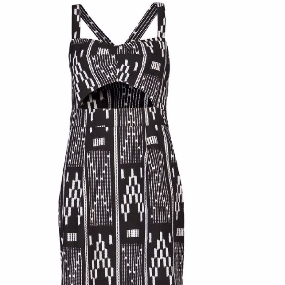 Dolce Vita Tribal Cut Out Pencil Wiggle Dress NWOT